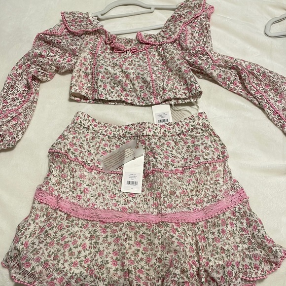 Loveshackfancy Dorabella Crop Top & Skirt - Picture 3 of 5